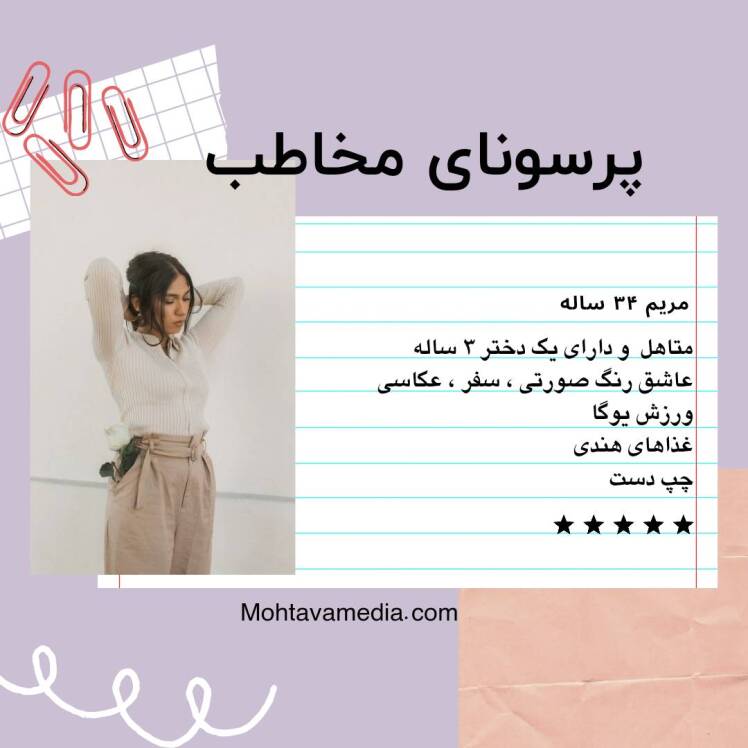  پرسونای مخاطب چیست؟ بهترین روش طراحی و ساخت پرسونای مشتری 